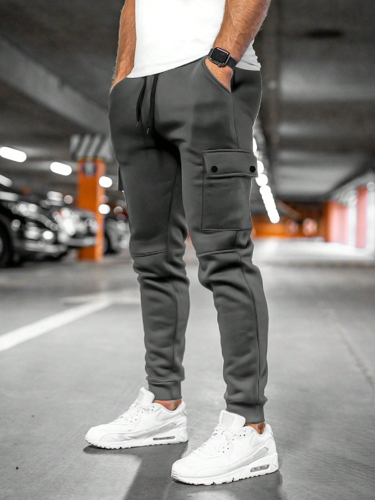 Biel | Pantalón Chándal Hombre Cargo Bolsillos Laterales