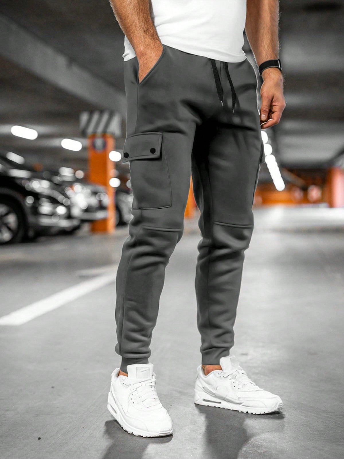 Biel | Pantalón Chándal Hombre Cargo Bolsillos Laterales
