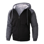Borja | Sudadera con Cremallera Hombre Forro Sherpa con Capucha
