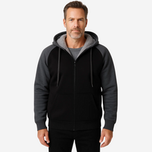 Borja | Sudadera con Cremallera Hombre Forro Sherpa con Capucha