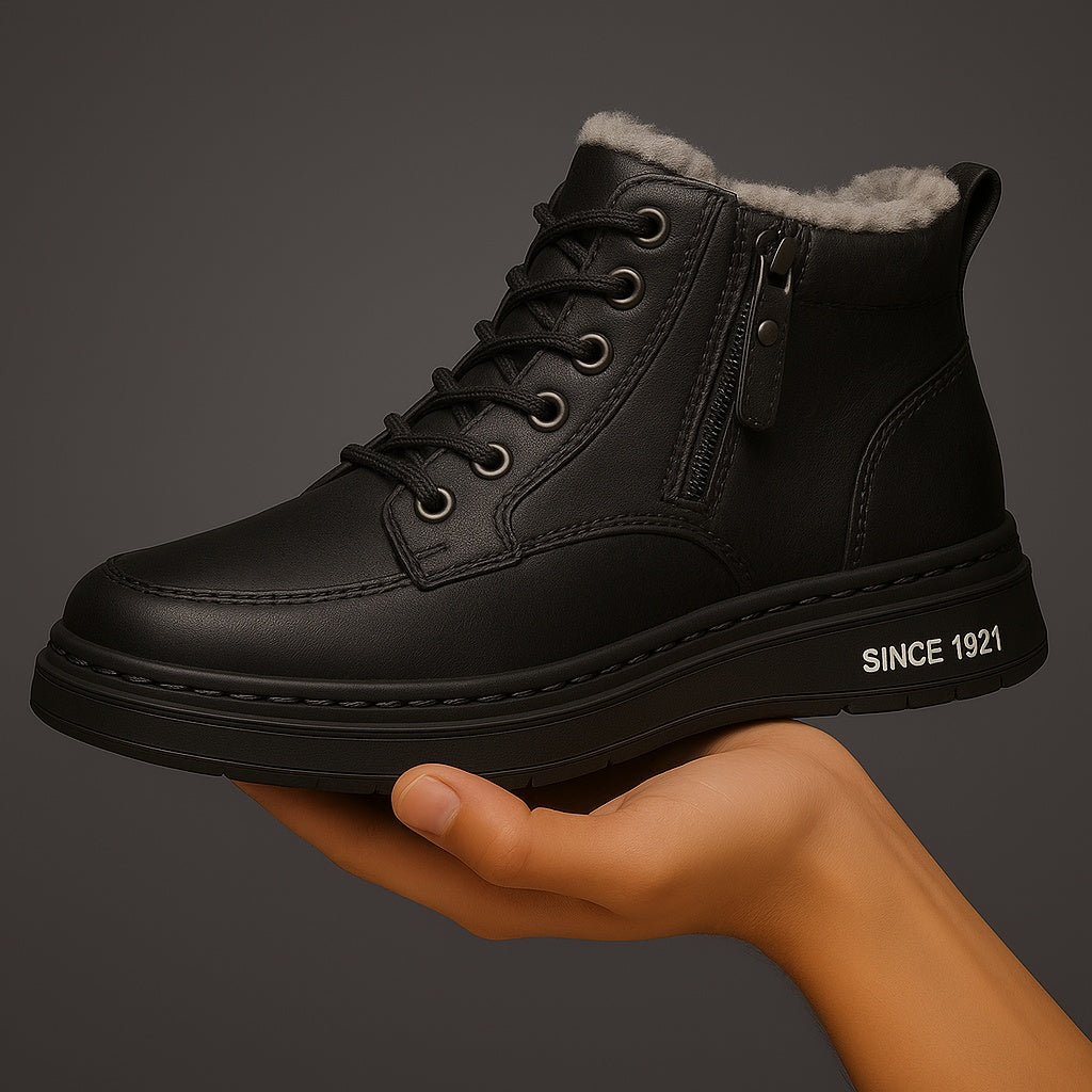 Bruno | Botines de Piel con Forro Hombre Cremallera Lateral