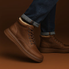 Bruno | Botines de Piel con Forro Hombre Cremallera Lateral