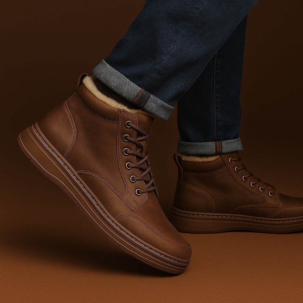 Bruno | Botines de Piel con Forro Hombre Cremallera Lateral
