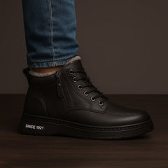 Bruno | Botines de Piel con Forro Hombre Cremallera Lateral