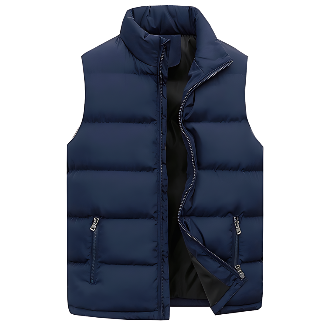 Bruno | Gilet Acolchado Hombre Cuello Alto Cremallera
