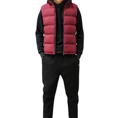 Bruno | Gilet Acolchado Hombre Cuello Alto Cremallera