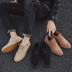 Bruno | Zapatos Derby de Ante Hombre con Cordones