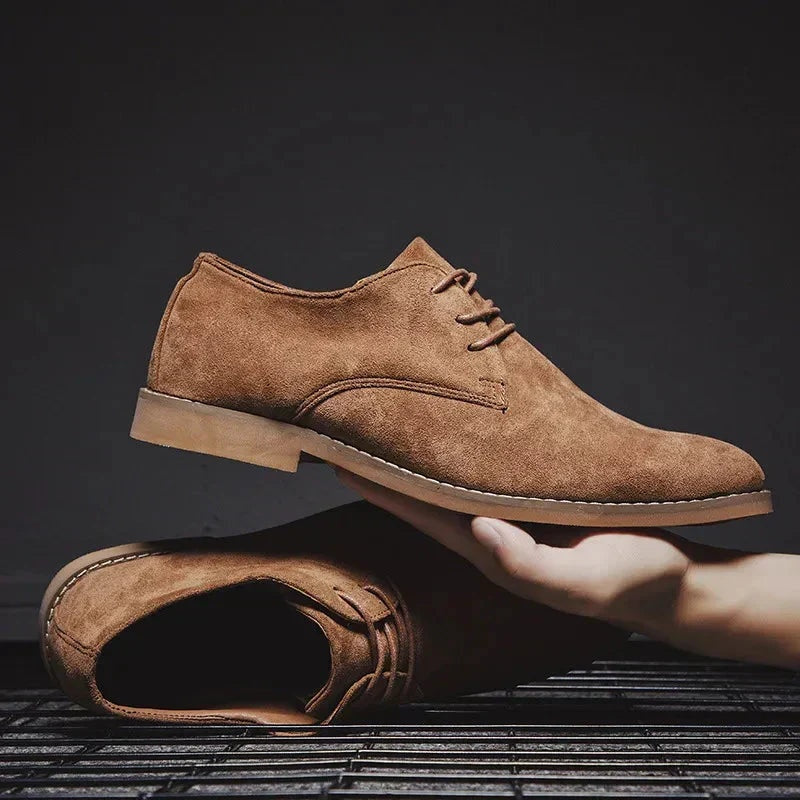 Bruno | Zapatos Derby de Ante Hombre con Cordones