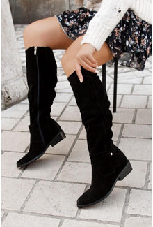 Candela | Botas de Ante Caña Alta Mujer de Invierno
