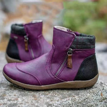 Carla | Botines Planos de Piel Mujer Cremallera Lateral