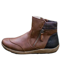 Carla | Botines Planos de Piel Mujer Cremallera Lateral