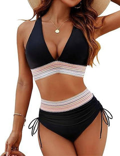 Carmen | Bikini de Cintura Alta Mujer Push Up Halter