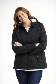 Cayetana | Chaqueta Impermeable con Forro Borreguito Mujer con Capucha
