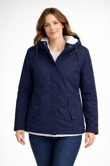 Cayetana | Chaqueta Impermeable con Forro Borreguito Mujer con Capucha