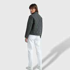Celia | Chaqueta Acolchada Corta Mujer Cuello Mao Cremallera