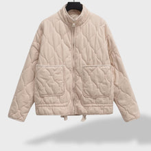 Celia | Chaqueta Acolchada Corta Mujer Cuello Mao Cremallera