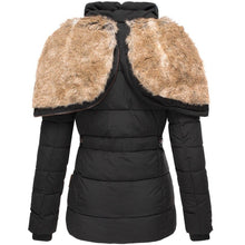 Paloma | Chaquetón Acolchado con Capucha de Pelo Mujer Slim Fit