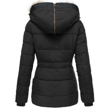 Paloma | Chaquetón Acolchado con Capucha de Pelo Mujer Slim Fit