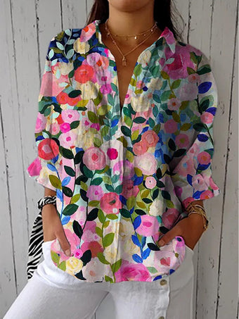 Multicolor con flores