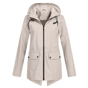 Covadonga | Chubasquero Impermeable Mujer con Capucha Cremallera