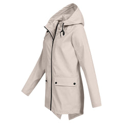 Covadonga | Chubasquero Impermeable Mujer con Capucha Cremallera