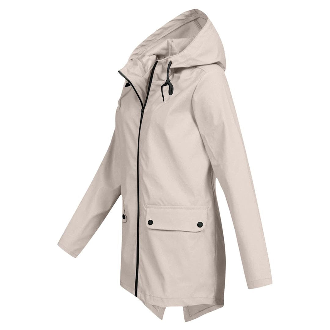 Covadonga | Chubasquero Impermeable Mujer con Capucha Cremallera