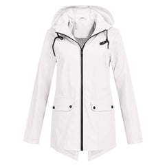 Covadonga | Chubasquero Impermeable Mujer con Capucha Cremallera