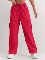 Daniela | Pantalones Cargo Mujer Cintura Elástica con Bolsillos