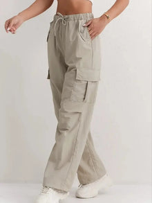 Daniela | Pantalones Cargo Mujer Cintura Elástica con Bolsillos