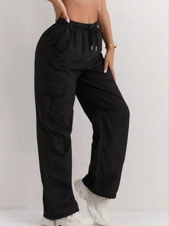 Daniela | Pantalones Cargo Mujer Cintura Elástica con Bolsillos