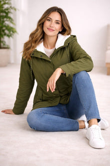 Daniela | Parka Impermeable Mujer con Capucha Forrada
