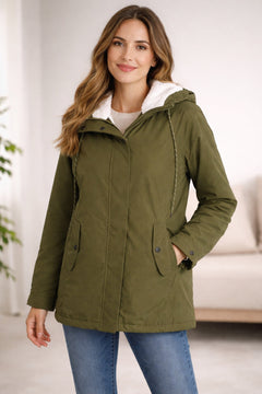 Daniela | Parka Impermeable Mujer con Capucha Forrada