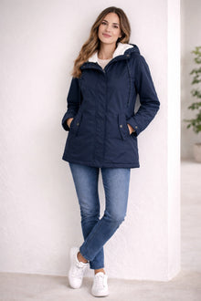 Daniela | Parka Impermeable Mujer con Capucha Forrada