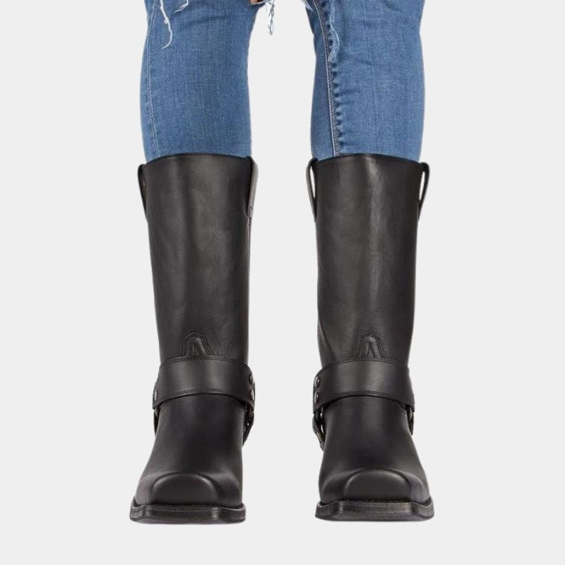 Darío | Botas Cowboy Hombre Piel Caña Alta Hebilla