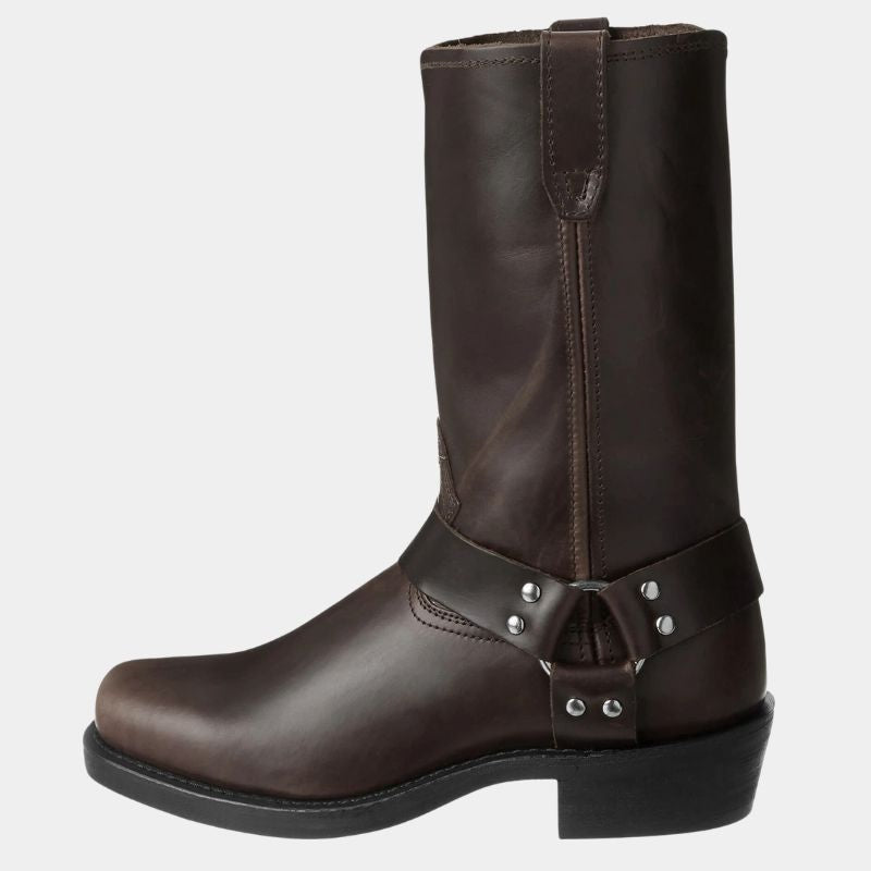 Darío | Botas Cowboy Hombre Piel Caña Alta Hebilla