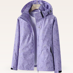Daría | Chaqueta Cortavientos Estampada con Capucha Mujer Cremallera