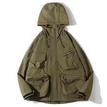 Darío | Chubasquero Hombre Impermeable con Capucha Múltiples Bolsillos