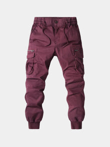 Darío | Pantalones Cargo Jogger Hombre Bolsillos Laterales Cintura Elástica