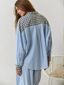 Delia | Conjunto Pijama de Cuadros Mujer Camisa y Pantalón