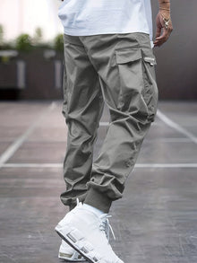 Diego | Pantalón Jogger Cargo Hombre Bolsillos Laterales Cintura Elástica
