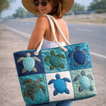 Azul turquesa con tortugas