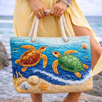 Playa con tortugas