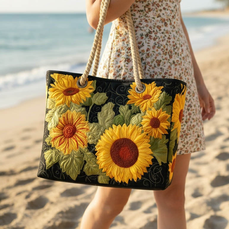 Dolores | Bolso Tote de Playa Artesanal Mujer Asas de Cuerda Estampado
