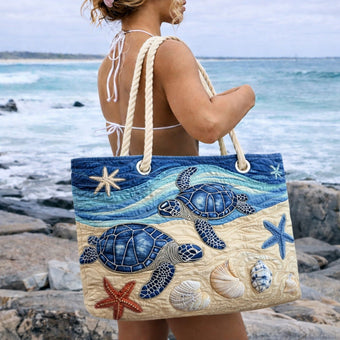 Azul marino con tortugas