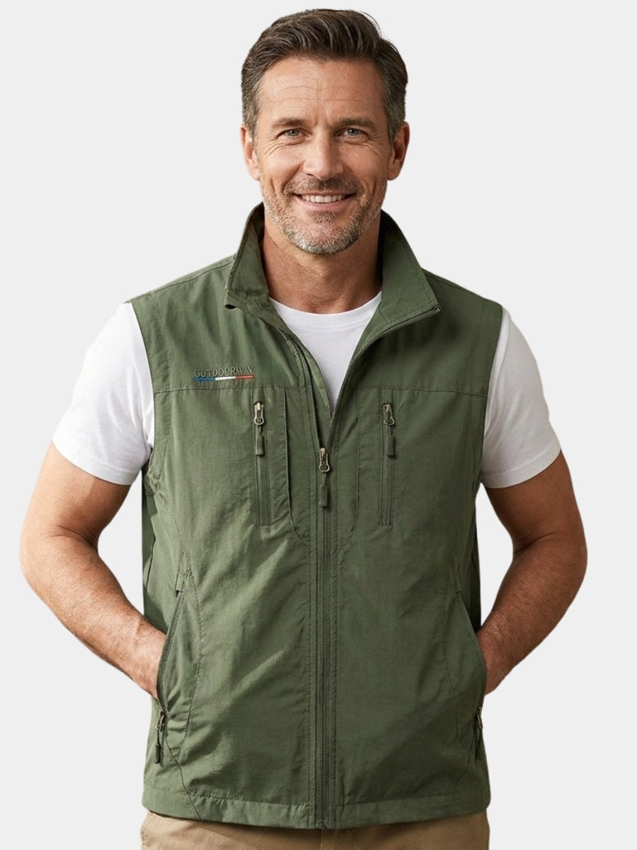 Eduardo | Chaleco Deportivo Outdoor Hombre Multibolsillos Técnico