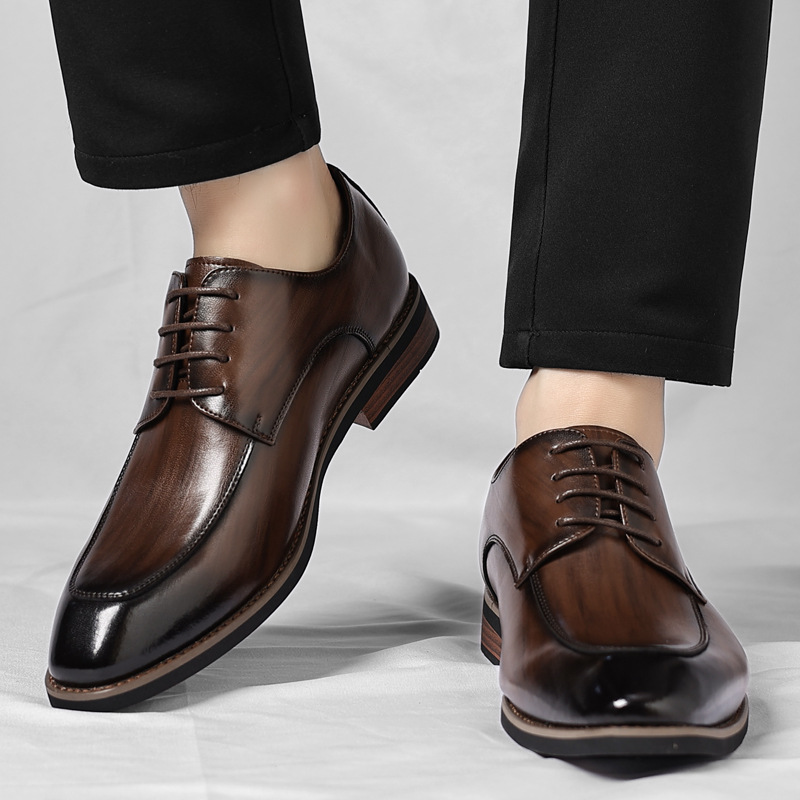 Eduardo | Zapatos Oxford de Cuero Genuino Hombre Cordones