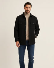 Emilio | Overshirt de Mezcla de Algodón Hombre Bolsillos Pecho Corte Regular