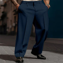 Emilio | Pantalón de Traje Hombre Pinzas Pierna Ancha Cintura Alta