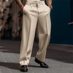 Emilio | Pantalón de Traje Hombre Pinzas Pierna Ancha Cintura Alta