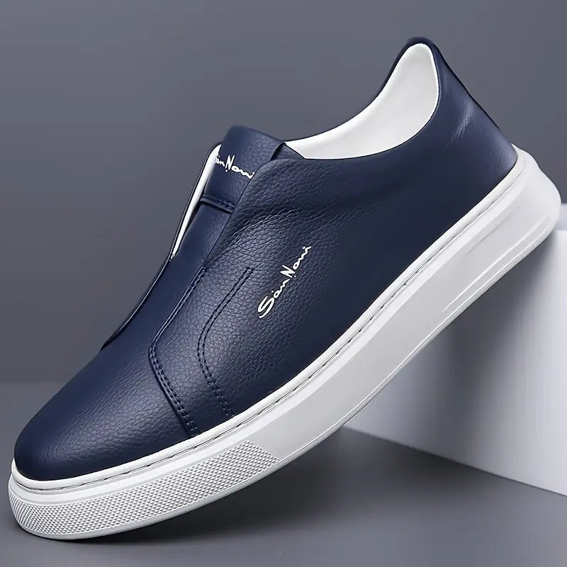 Emilio | Sneakers Hombre Sin Cordones de Cuero Casual